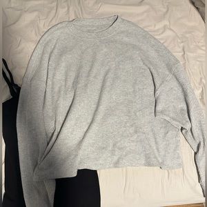 Abercrombie waffle sweater